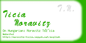 ticia moravitz business card